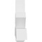 Ekena Millwork Kennewick Architectural Grade PVC Gable Bracket, 96"W x 24"H x 6"D x 6"F, 6/12 Pitch GBP096X24X0606KEN00 - alternate 5